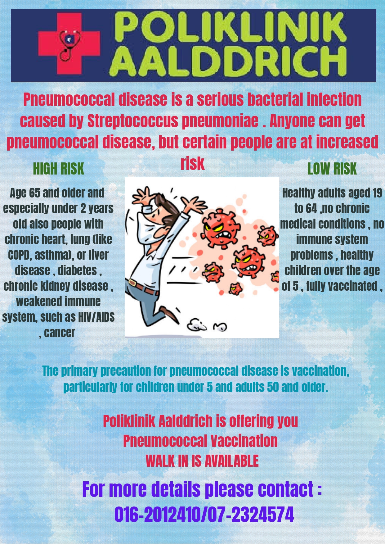 Protect your lungs, protect your life! 💉🛡️ Get the pneumococcal vaccine today and stay one step ahead of serious infections